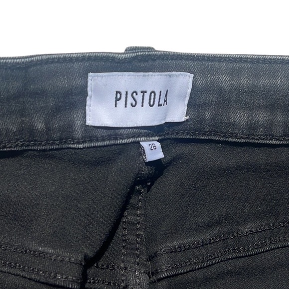 Pistola Aline Nero Highrise Skinny Jeans Size 26 - Picture 6 of 11